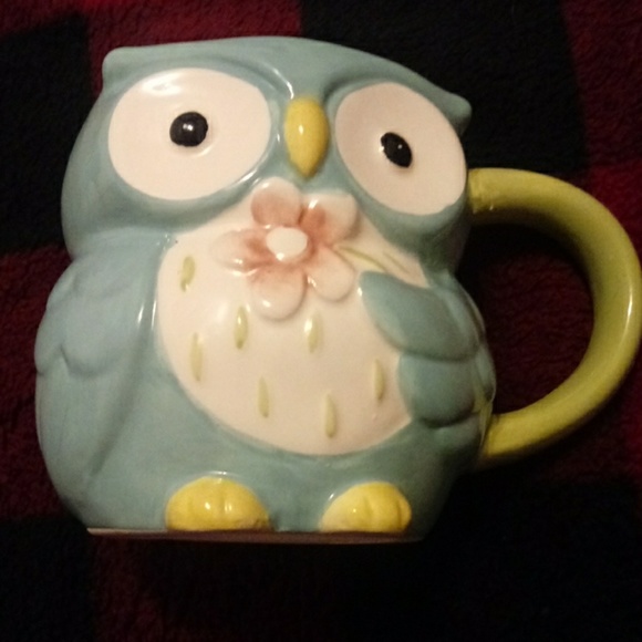 NEW EARTHENWARE OWL MUG